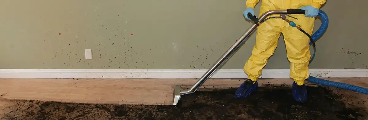 sewage removal service performing deep cleaning and extraction of sewage from an indoor area in St Paul, MN
